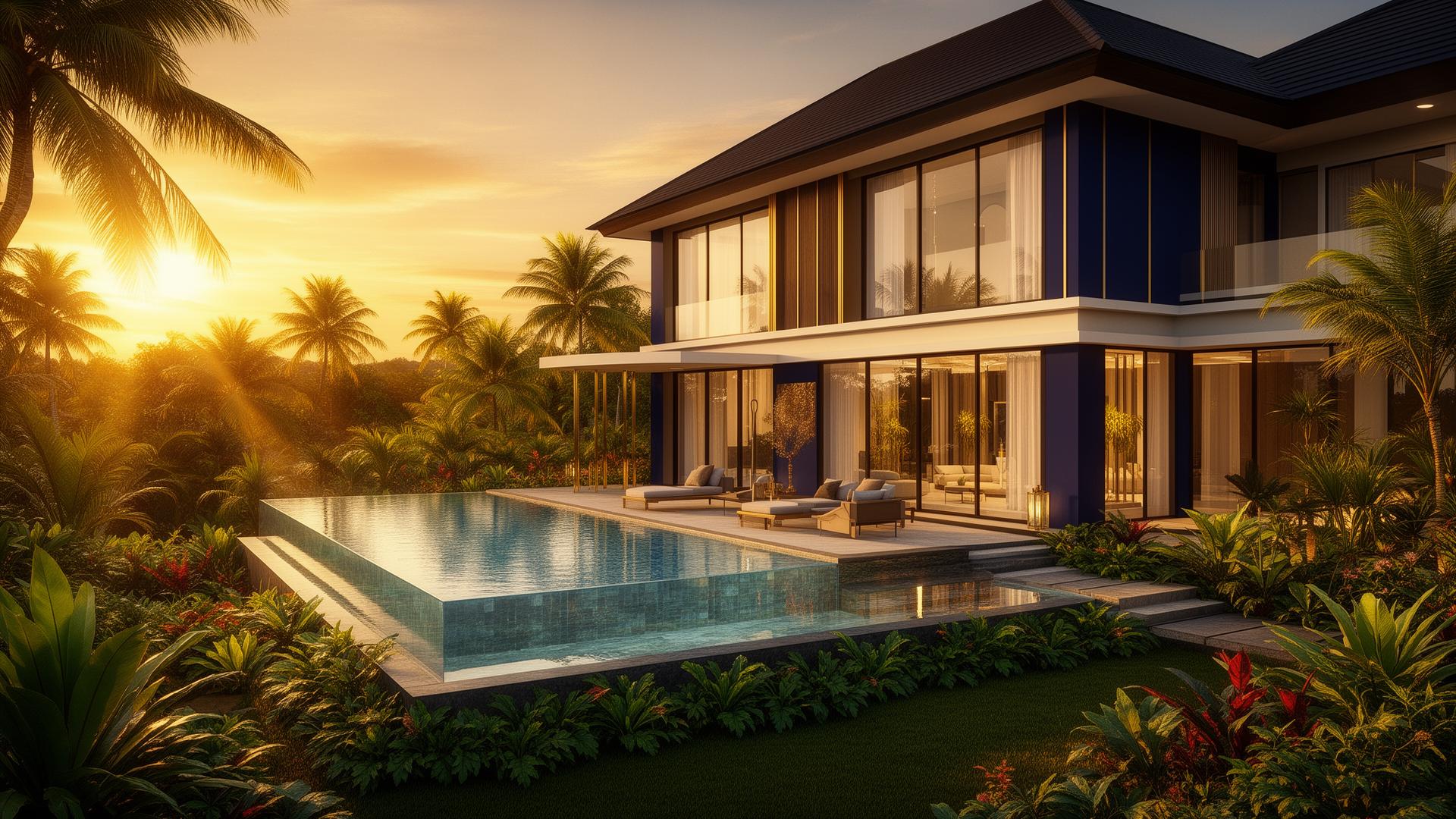 Visualisasi 3D rumah modern Wonua Agency Property